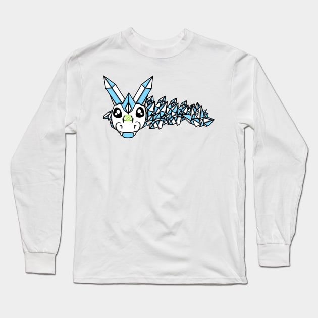 Achillean Pride Fidget Crystal Dragon Long Sleeve T-Shirt by SentABearToSpace 